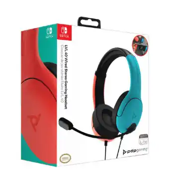 BIG W Nintendo switch lvl 40 wired headsets - neon pop offer