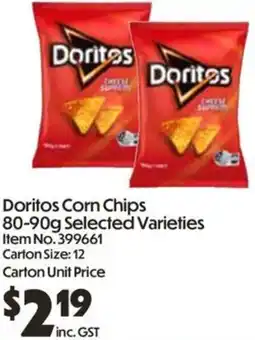 Campbells Wholesale Doritos Corn Chips offer