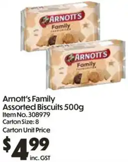 Campbells Wholesale Arnott's Family Assorted Biscuits offer