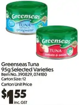 Campbells Wholesale Greenseas Tuna offer