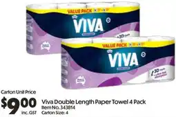 Campbells Wholesale Viva Double Length Paper Towel offer