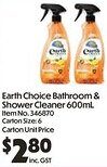 Campbells Wholesale Earth Choice Bathroom & Shower Cleaner offer