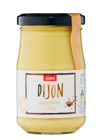 Coles dijon mustard 200g
