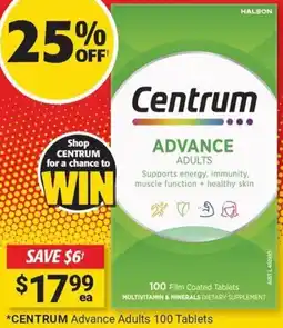 Cincotta Chemist Centrum advance adults offer