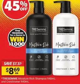 Cincotta Chemist Tresemme Moisture Rich Shampoo offer