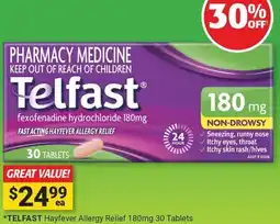 Cincotta Chemist Telfast Hayfever Allergy Relief offer