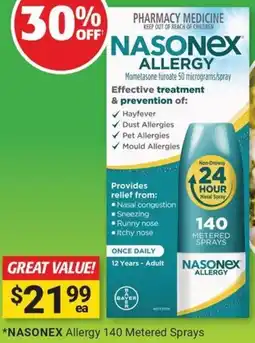 Cincotta Chemist Nasonex Allergy offer