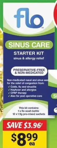 Cincotta Chemist Sinus care starter kit sinus & allergy relief offer