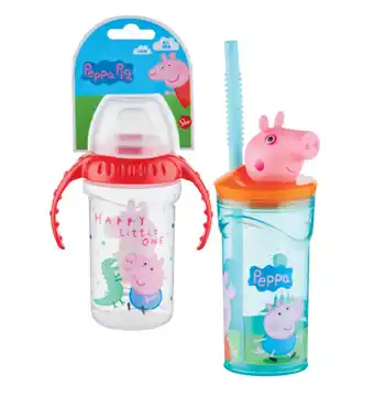 Coles Peppa pig 3d figurine or peppa pig silicone training tumblers offer