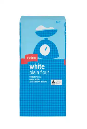 Coles white plain flour 1kg