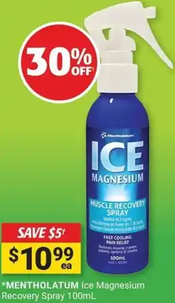 Cincotta Chemist Mentholatum ice magnesium recovery spray offer