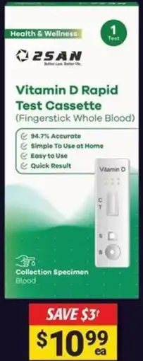 Cincotta Chemist Vitamin D Rapid Test Cassette offer