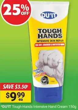 Cincotta Chemist DU'IT Tough Hands Intensive Hand Cream offer