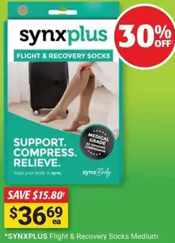 Cincotta Chemist Synxplus Flight & Recovery Socks offer