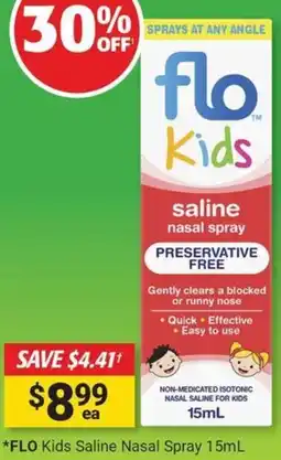 Cincotta Chemist FLO Kids Saline Nasal Spray offer
