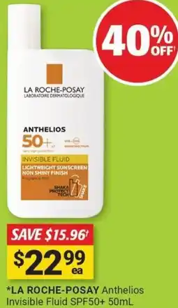 Cincotta Chemist La roche-posay anthelios invisible fluid spf50+ offer