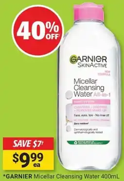Cincotta Chemist Garnier micellar cleansing water offer