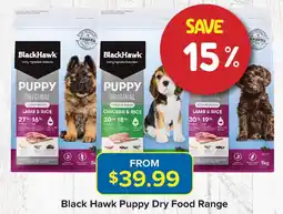 PetO Black Hawk Puppy Dry Food Range offer