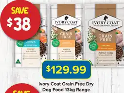 PetO Ivory Coat Grain Free Dry Dog Food Range offer