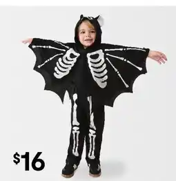 Kmart Skeleton cape costume ages 2-3 offer
