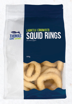 Drakes Thomas cappo seafoods crumbed squid 500g offer