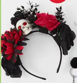 Kmart Skull headband with flowers offer