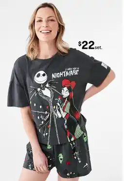 Kmart Nightmare before christmas license knit family matching pyjama offer