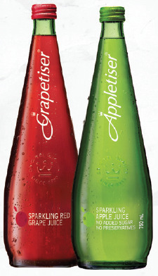Drakes Appletiser or grapetiser sparkling juice 750ml offer