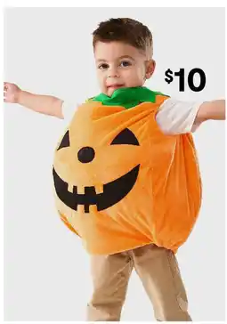 Kmart Toddler pumpkin costume offer