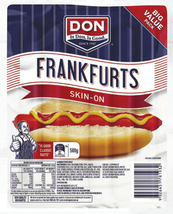 Drakes Don frankfurts skin on 500g offer