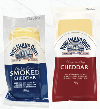 Drakes King island dairy cheddar cheese 170g offer