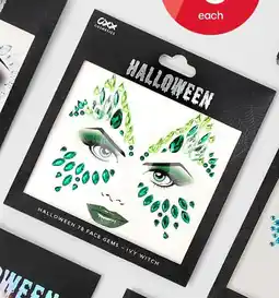 Kmart Halloween face gems ivy witch offer
