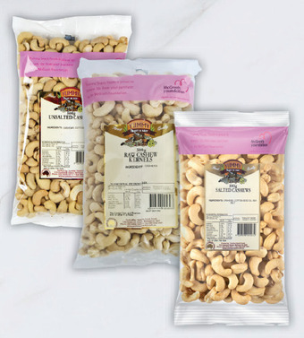 Drakes Yummy salted, unsalted or raw cashews 500g offer
