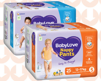 Baby love nappy pants 22 pack-28 pack