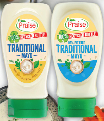 Drakes Praise mayonnaise squeeze 365g-410g offer