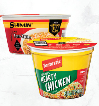 Drakes Fantastic or suimin bowl noodles 105g - 110g offer
