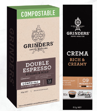 Drakes Grinders coffee capsules 10 pack 58g-80g offer