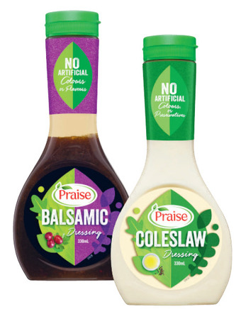 Coles Praise dressing 330ml offer