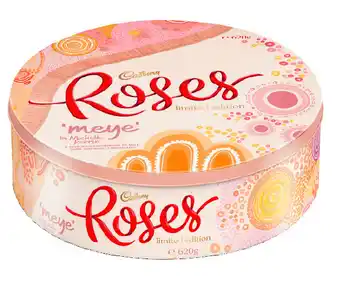 Coles Cadbury roses tin 620g offer