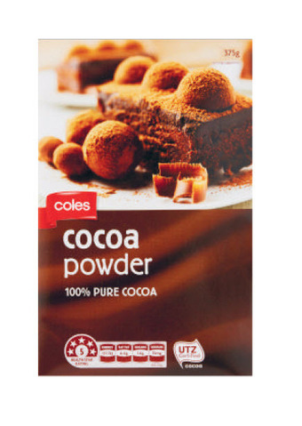 Coles cocoa powder 375g