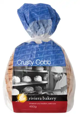 Drakes Riviera bakery loaf cobb crusty sliced 450g offer