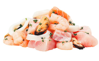 Seafood marinara mix thawed