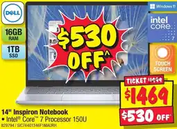 JB Hi-Fi 14" Inspiron Notebook offer