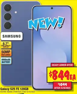 JB Hi-Fi Galaxy S25 FE offer