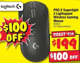 JB Hi-Fi PRO X Superlight 2 Lightspeed Wireless Gaming Mouse offer