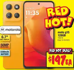 JB Hi-Fi moto g15 offer