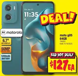JB Hi-Fi moto g05 offer