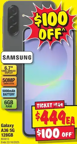JB Hi-Fi Galaxy A36 5G offer