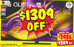 JB Hi-Fi LG 65" 4K Evo Smart Gallery OLED TV offer