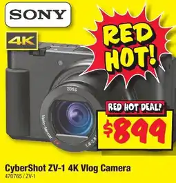 JB Hi-Fi SONY CyberShot ZV-1 4K Vlog Camera offer